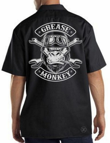 Grease monkey mechanics work - monkey,